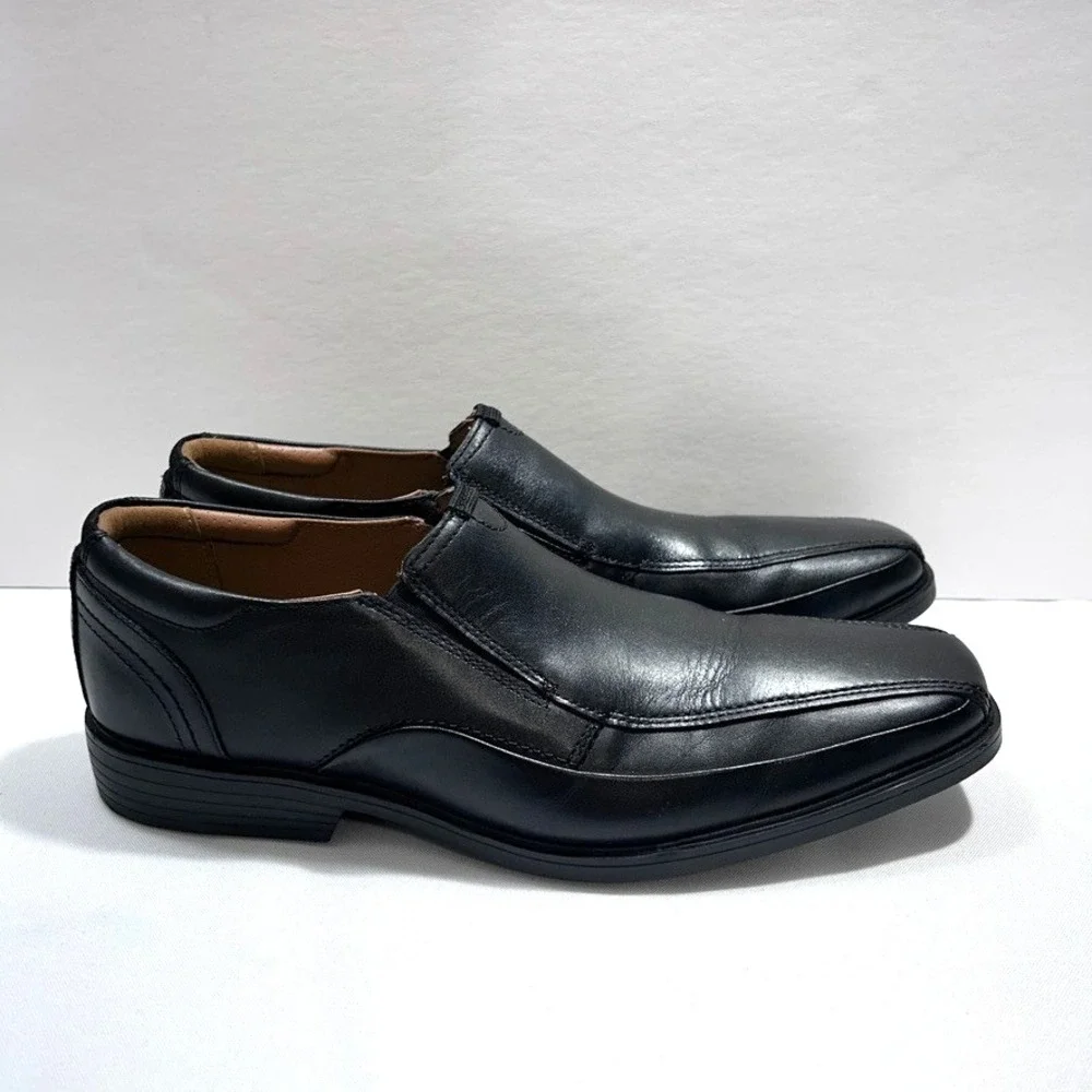 Clarks  Collection Clarkslite Ave Loafers‎ Black Men's Shoes Leather US 10M